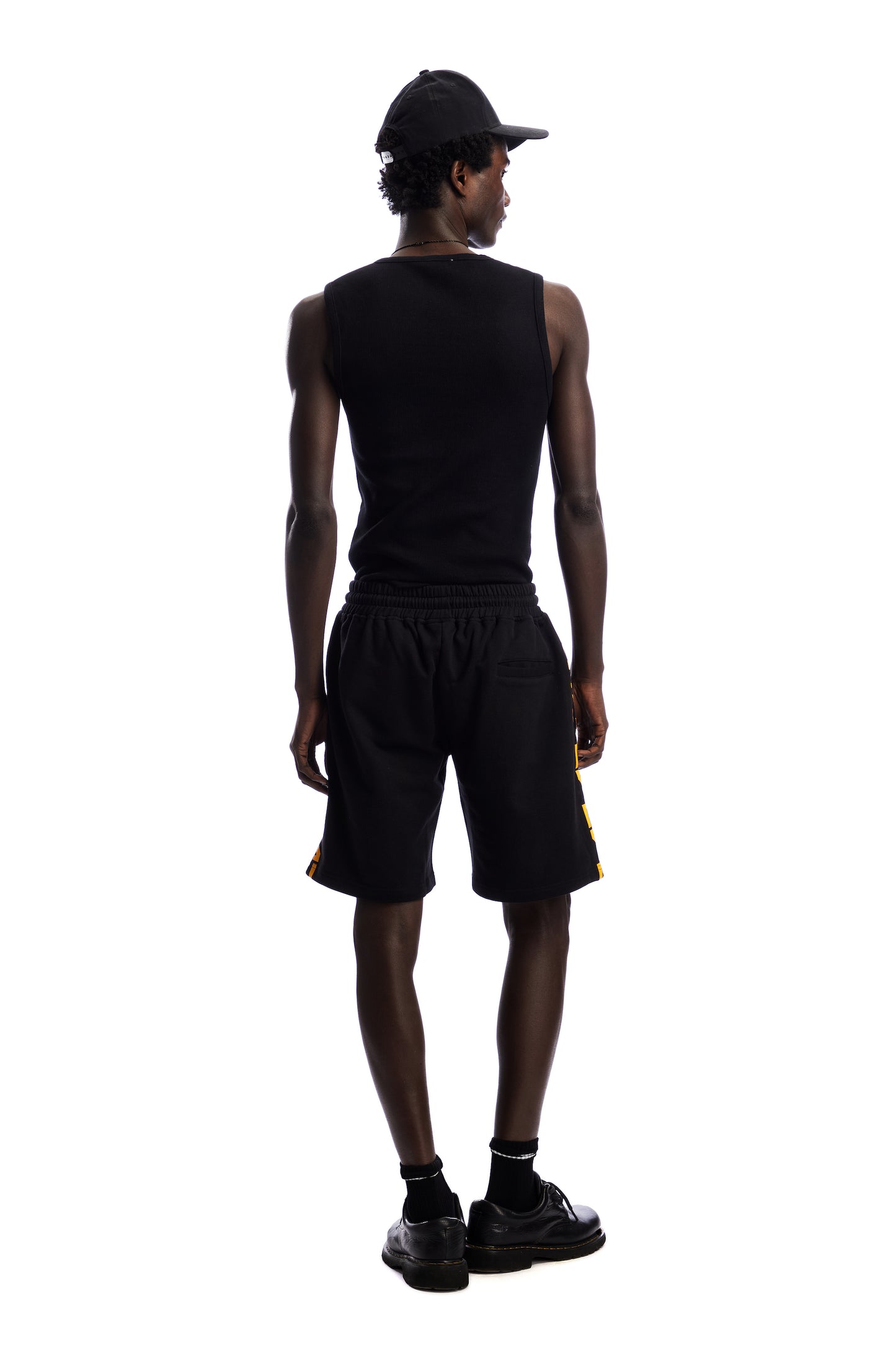 Yellow on Black Shorts