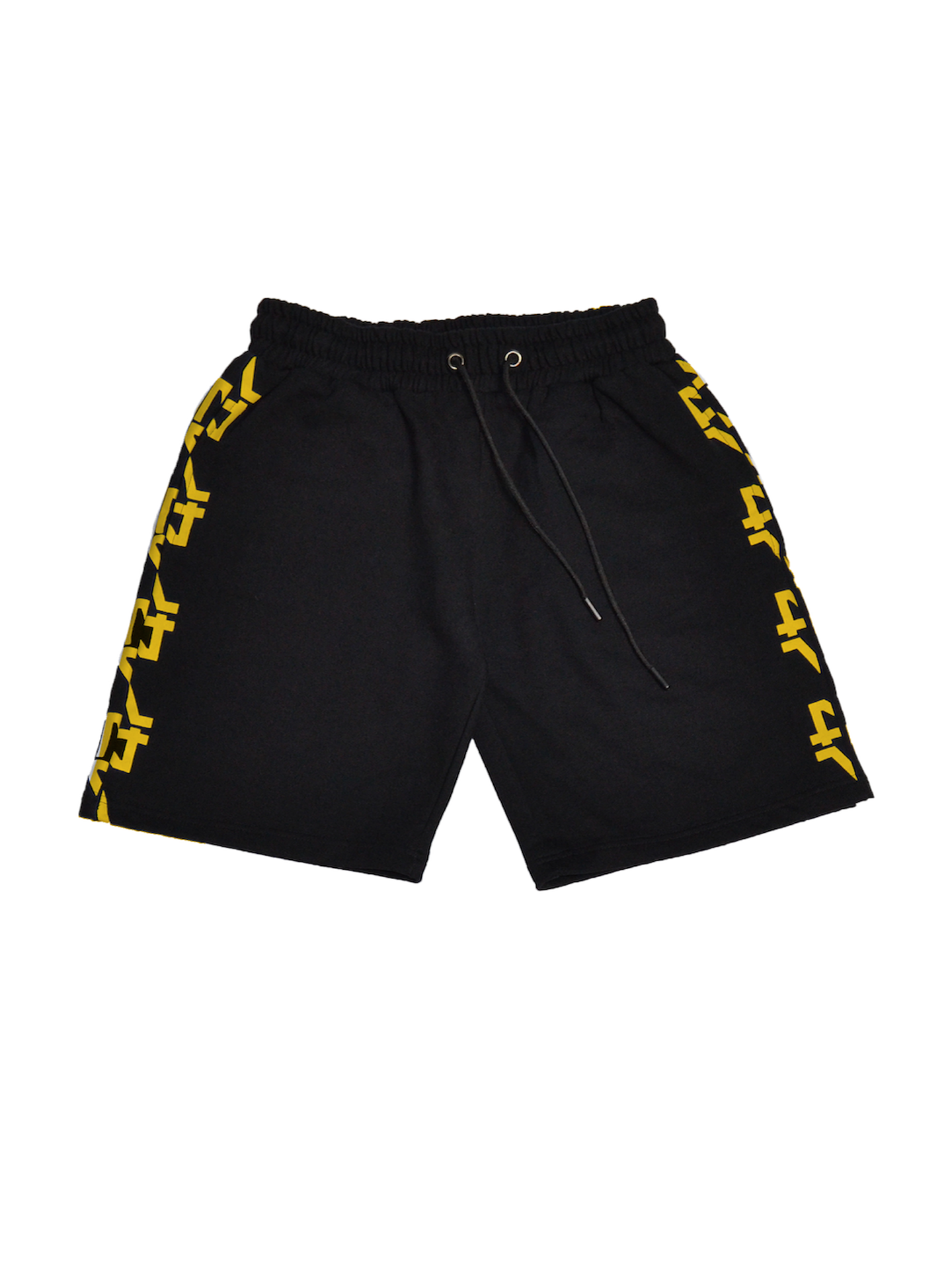Yellow on Black Shorts