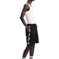 White on Black Shorts