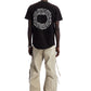 Circular Black Stone Washed