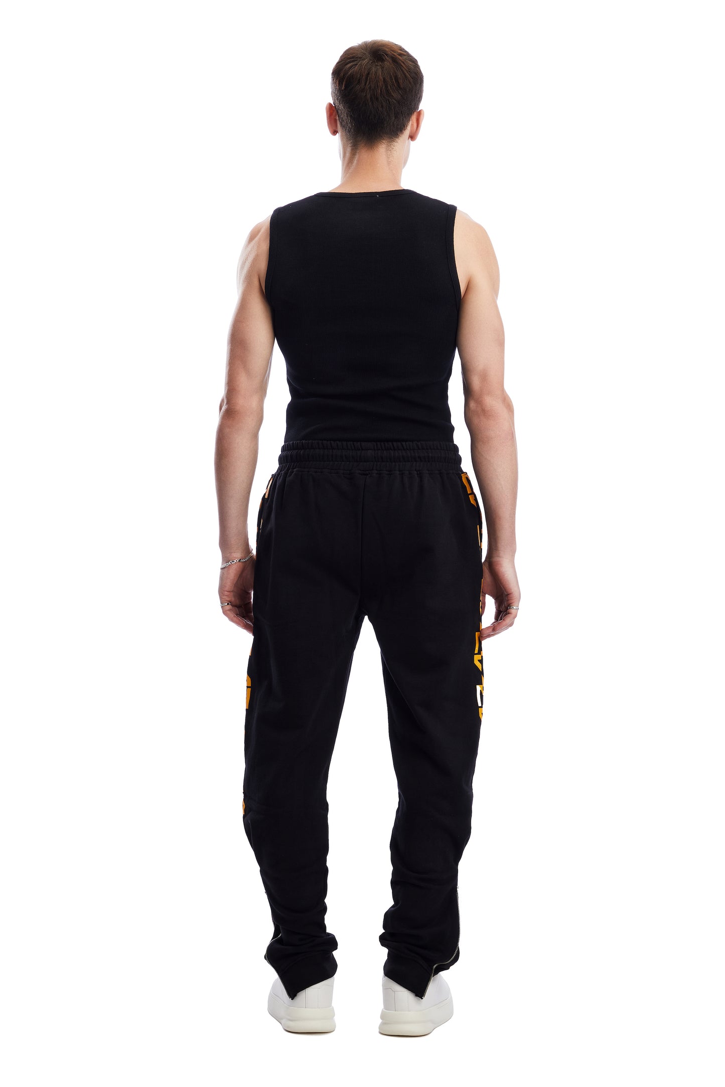 Yellow on Black Joggers