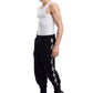 White on Black Joggers