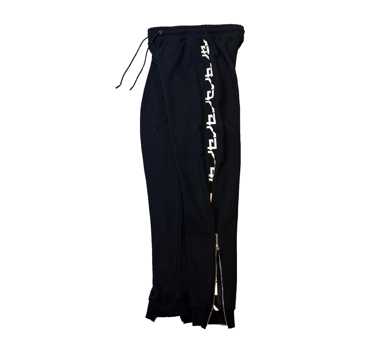 White on Black Joggers