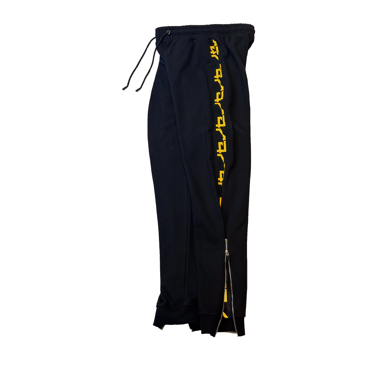 Yellow on Black Joggers